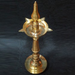 Moulded kerala brass deepa