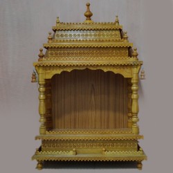 Designed wooden puja mantap