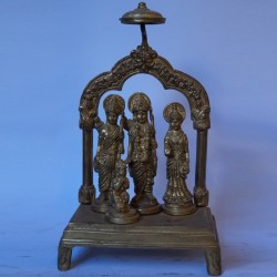 Beautiful Sri Ram Darbar brass statue