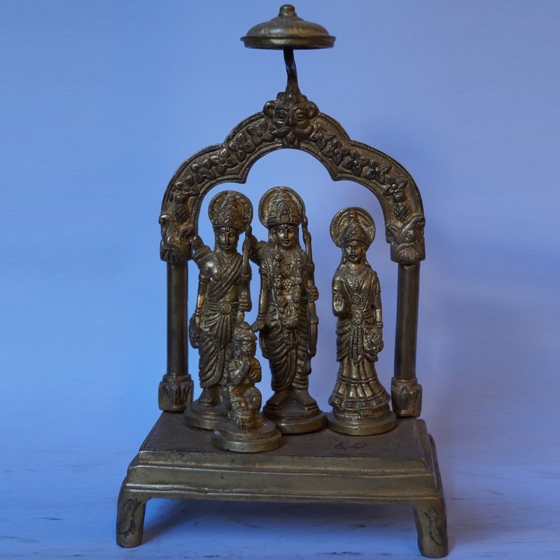 Beautiful Sri Ram Darbar brass statue