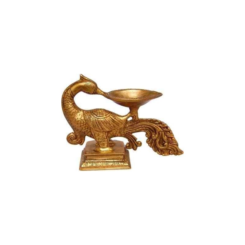 Peacock Shape Brass Deepa