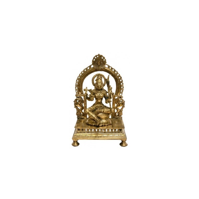 Rajarajeshwari 9 Inches Bronze statue