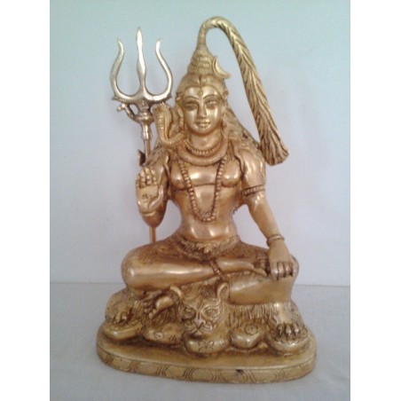 Lord Shiva 10 inches Brass Statue