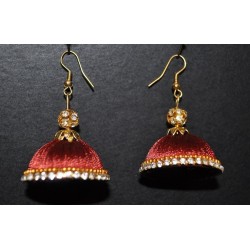 Silk thread  Jhumka