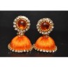 Silk thread Unicolour Jhumka_01