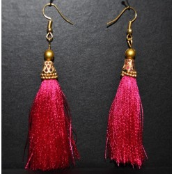 Silk thread tassel Earring with Hook