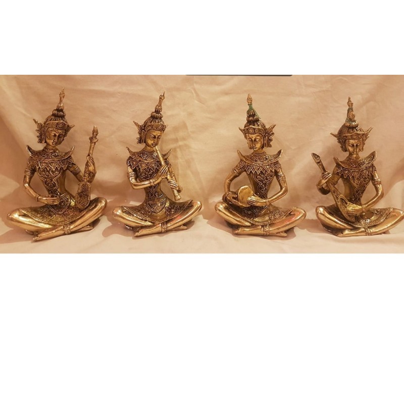 Cambodian Women musician set of four