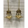 Shanka Chakra Brass Hanging Deepa Model-3