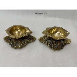 Beautiful Design Brass Deepa Pair