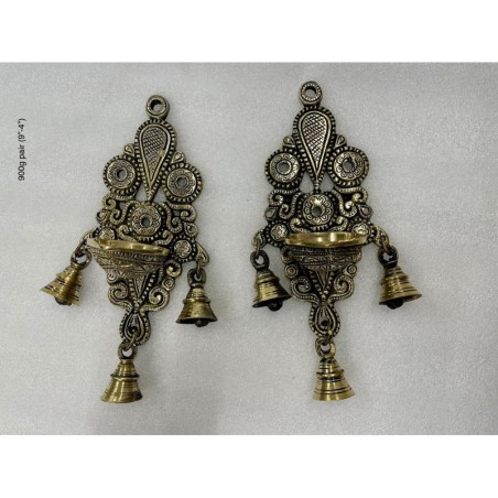 Stylish Wall Hanging Brass Deepa Pair Model -2