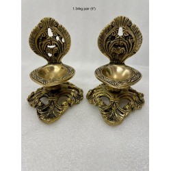 Beautiful Design Brass Deepa Pair