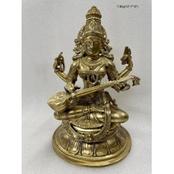 Maa Saraswathi  Bronze Statue