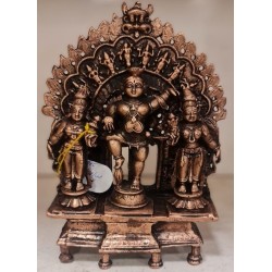 Dashavatara Prabhavali with Bala Krishna Copper Statue