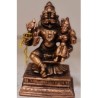 Lakshmi Narasimha on Peeta Copper Statue