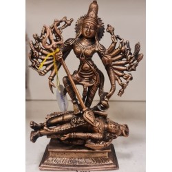 Mahishasura Mardini (Durga) Copper Statue