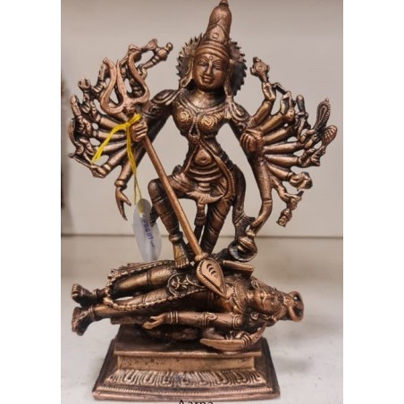 Mahishasura Mardini (Durga) Copper Statue