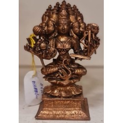 Panchamuki Gayatri Copper Statue