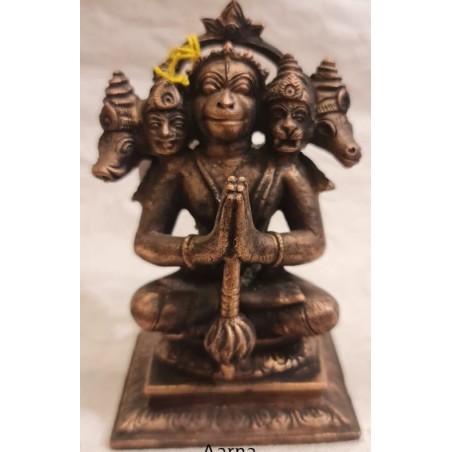 Panchamukhi Hanuman Copper Statue