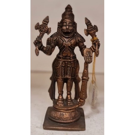 Standing Narasimha Copper Statue