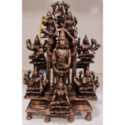 Venkateshwara with Asta Lakshmi Copper Statue