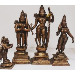 Sri Ram Darbar set Copper Statue