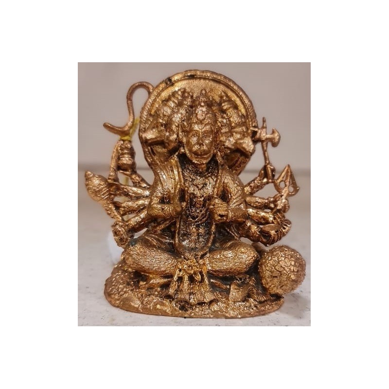 Panchamuki Anjaneya Copper Statue