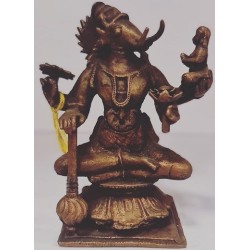 Varaha with Lotus Copper Statue