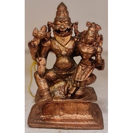 Shri Lakshmi Narasimha Copper Statue