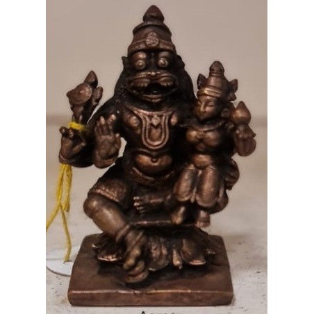 Sree Urga Lakshmi Narasimha Copper Statue