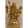 10 inches Height Sri Rajarajeshwari Bronze Statue-Back