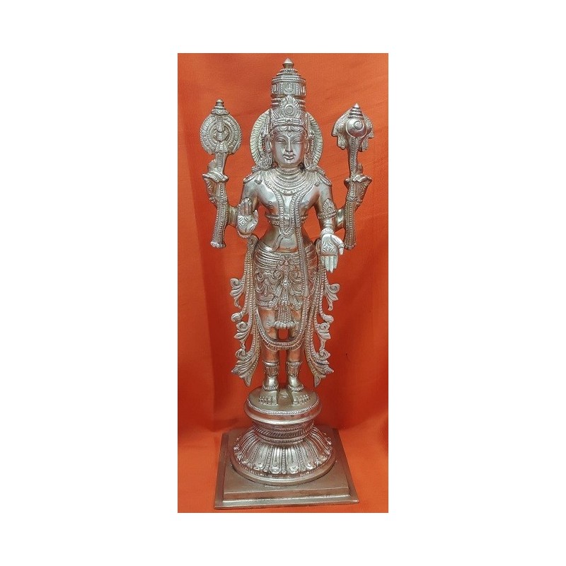 Magnificent finish Lord Vishnu Bronze Statue