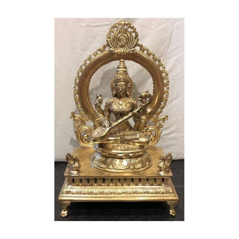 Mata Saraswathi Bronze Statue