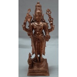 Lord Murugan (Kartikeya) copper statue