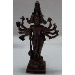 Standing Panchamukhi Anjaneya copper statue