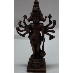 Standing Panchamukhi Anjaneya copper statue