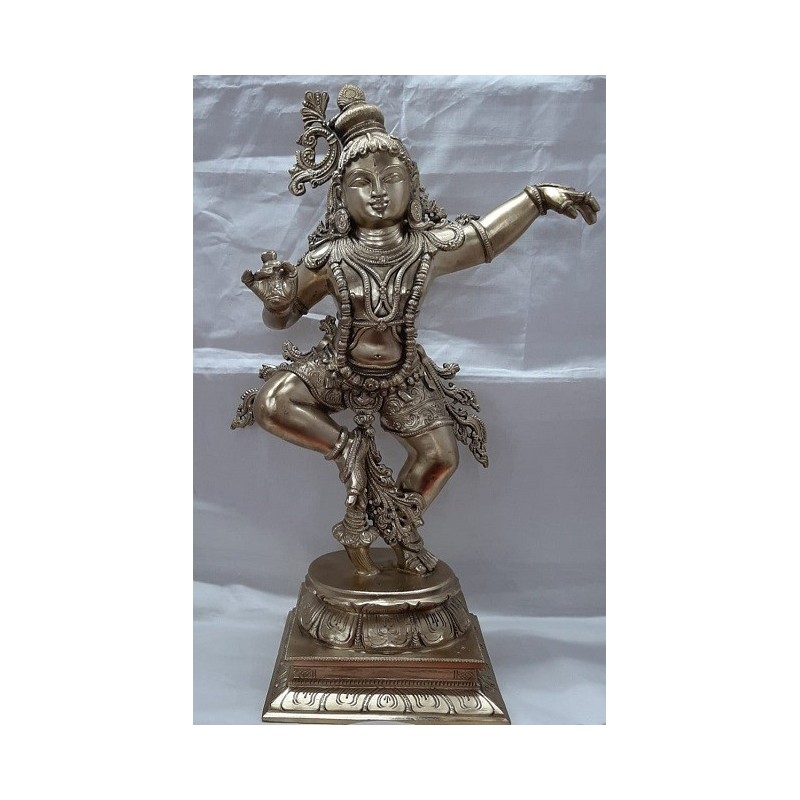 Fine finish Bronze statue of Natya Bala Krishna