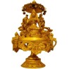 Lakshmi, Saraswathi, Ganesh - Rotating Brass 