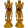 Standing Lady Deep Brass Statue