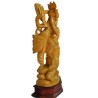 Radha Krishna Wood Idol