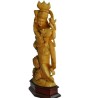 Radha Krishna Wood Idol