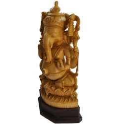 Ganesha Wooden Idol