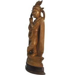 Lord krishna Wooden Statue