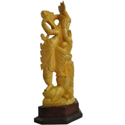 Radha krishna Wooden Statue