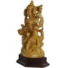 Saraswathi Wooden Statue